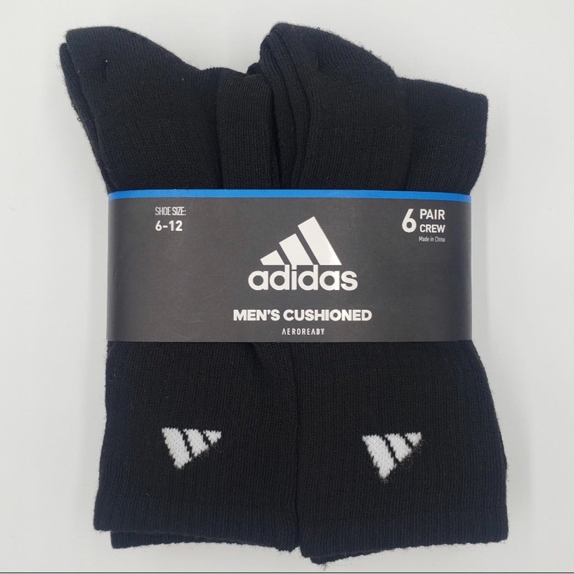 Adidas Cushioned Crew Socks 6 Pairs